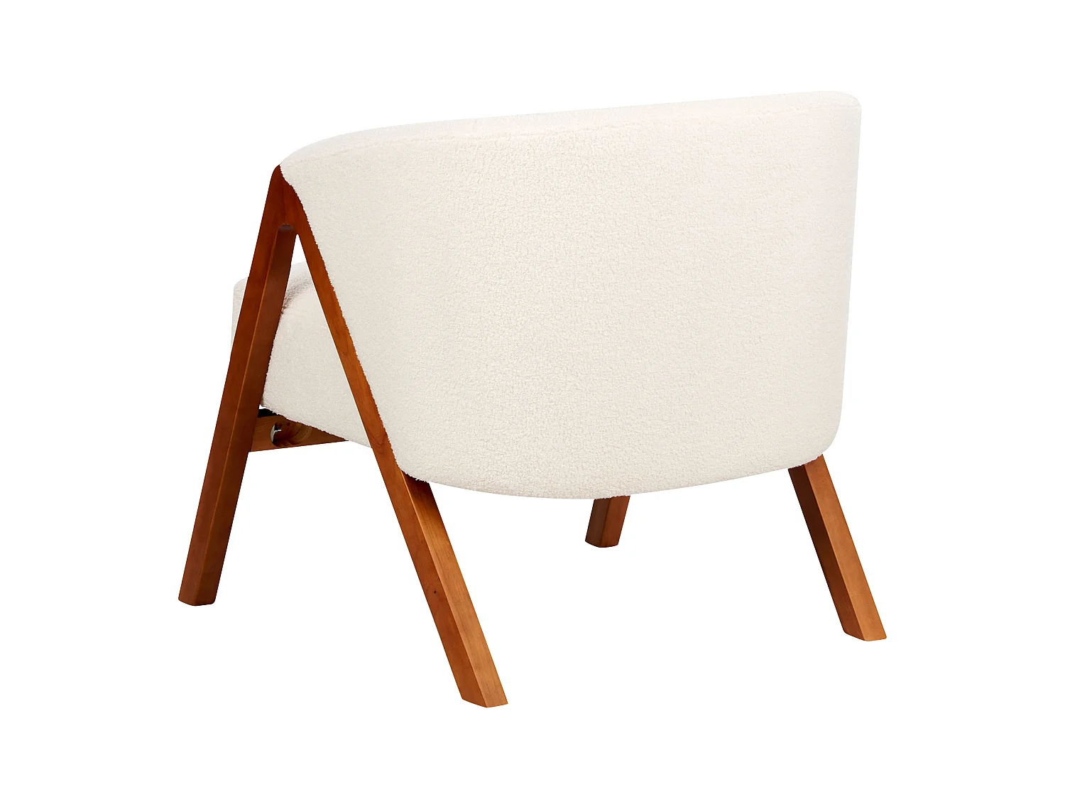 Fauteuil SKEI Bouclé Wit