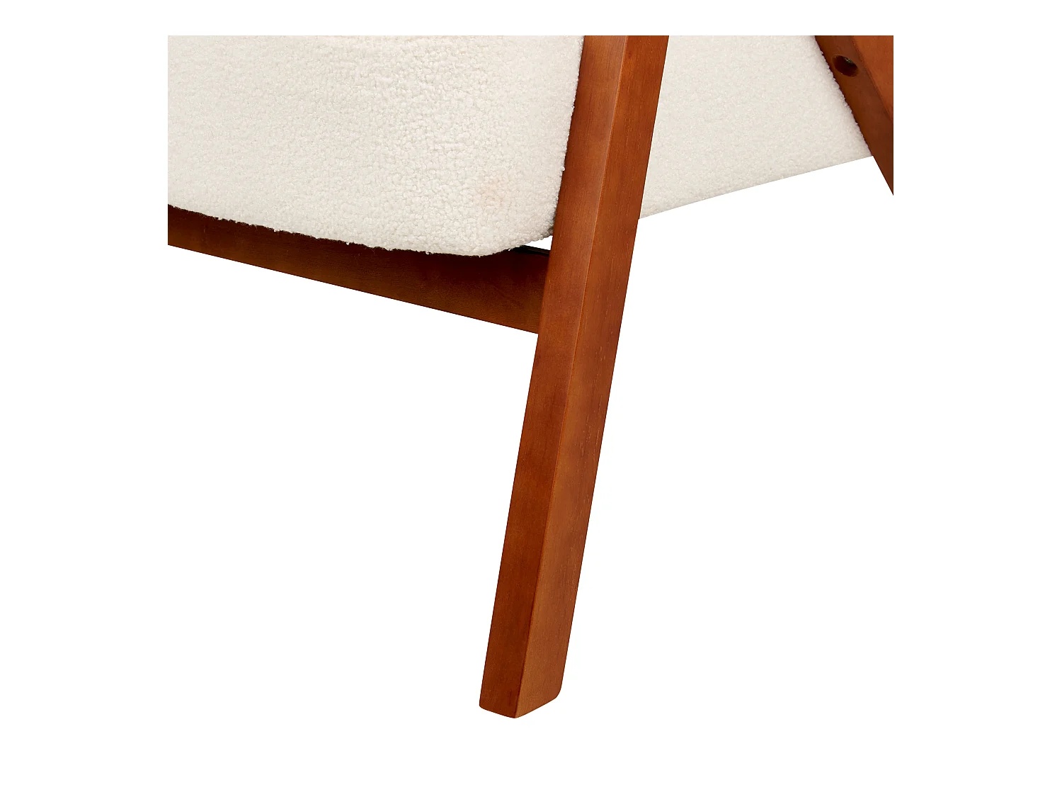 Fauteuil SKEI Bouclé Wit