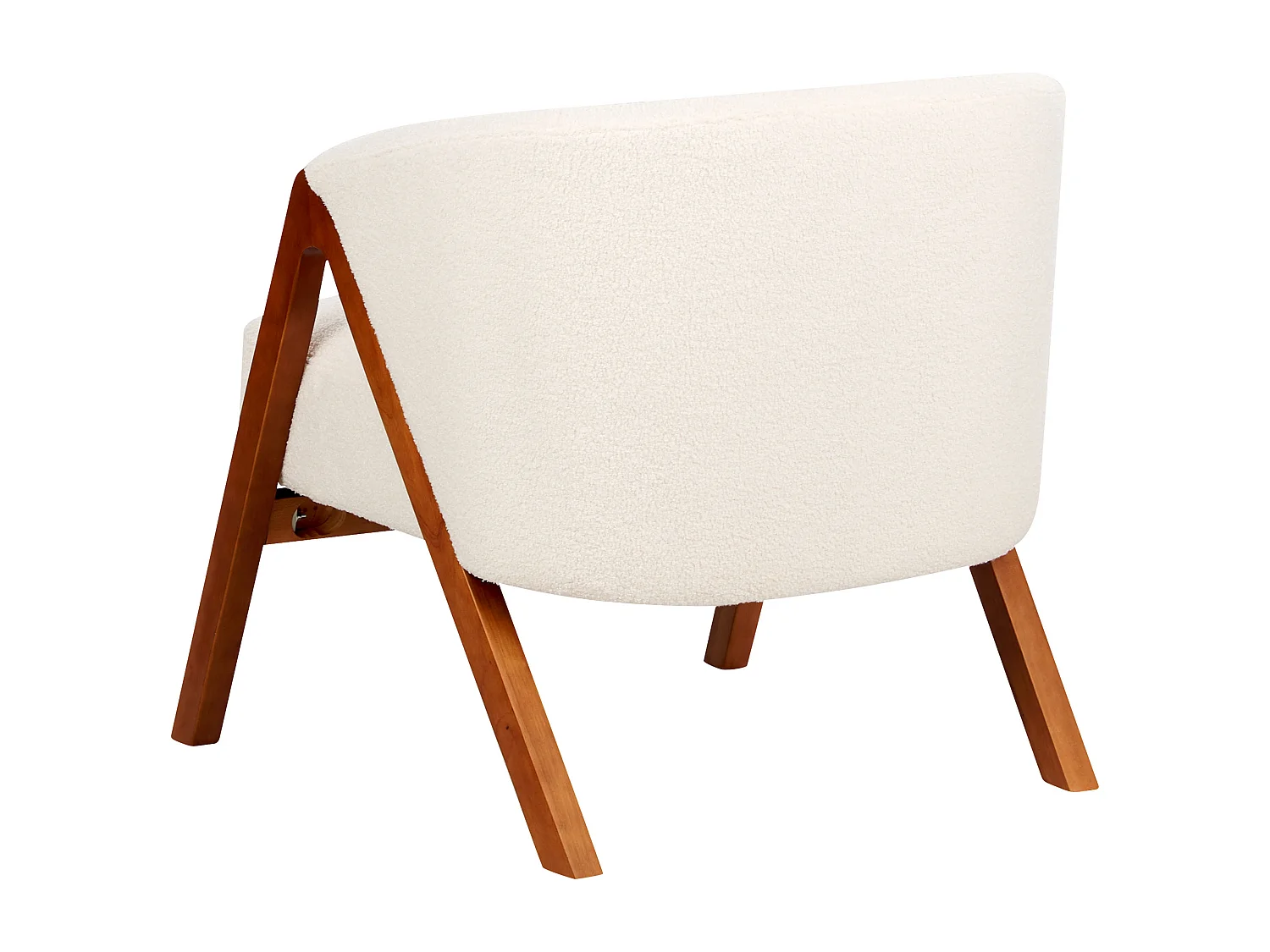 Fauteuil SKEI Bouclé Blanc