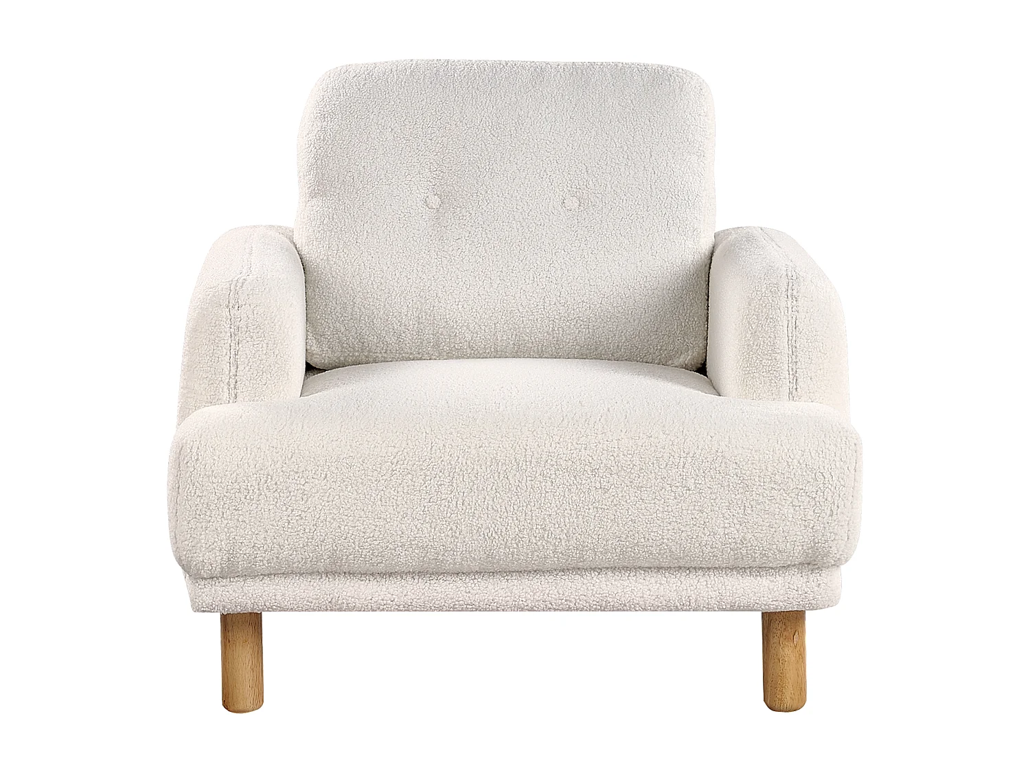 Fauteuil TUVE Bouclé Wit