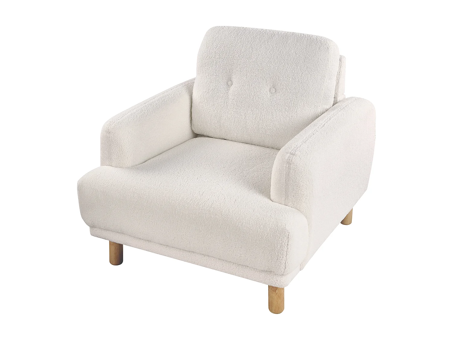 Fauteuil TUVE Bouclé Wit