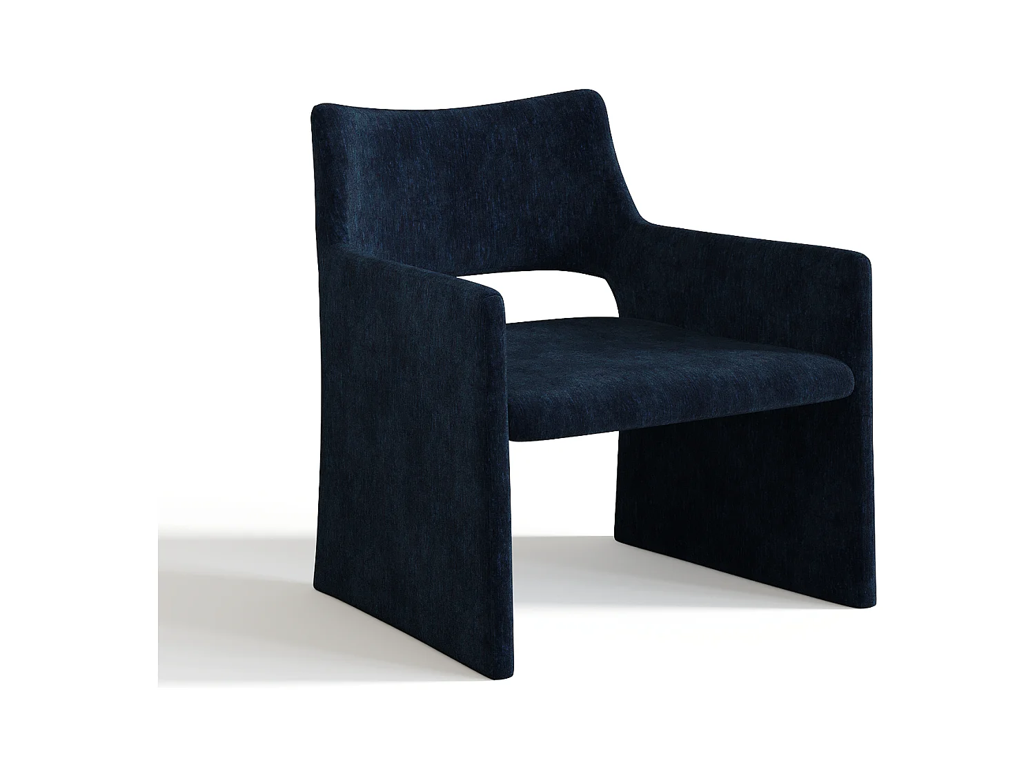 Chaise velours bleu nuit ZOE