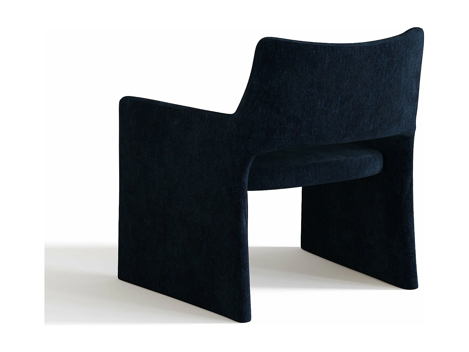 Chaise velours bleu nuit ZOE