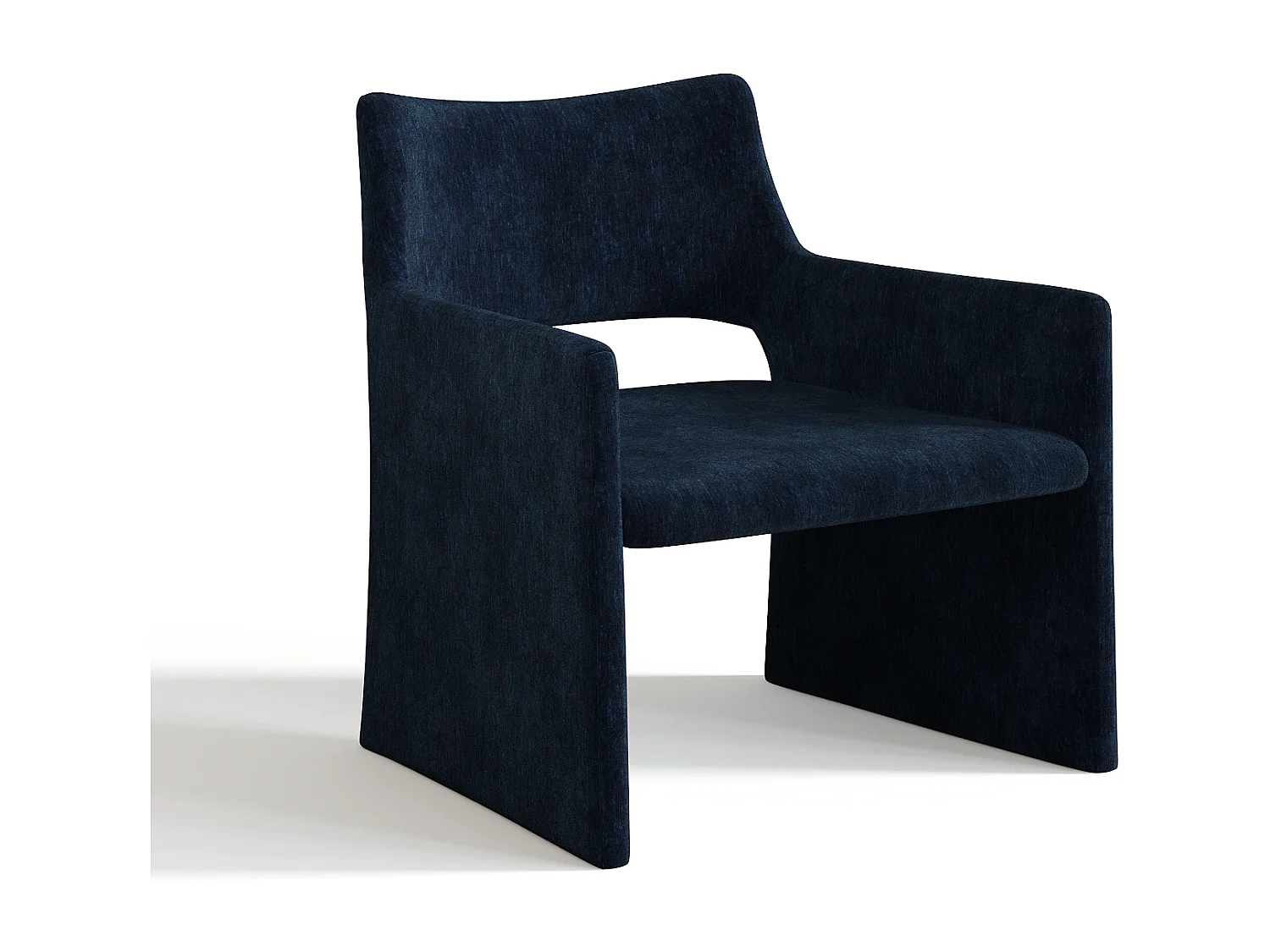Chaise velours bleu nuit ZOE