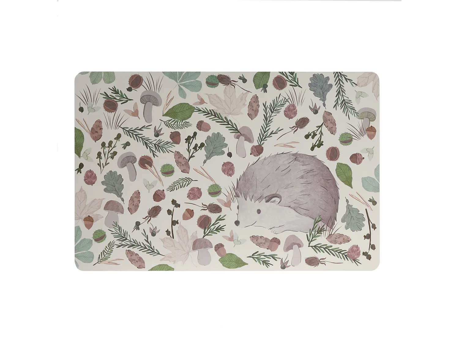 Doppelseitiges Tischset Hedgy mittel mehrfarbig 43.5 x 28.5