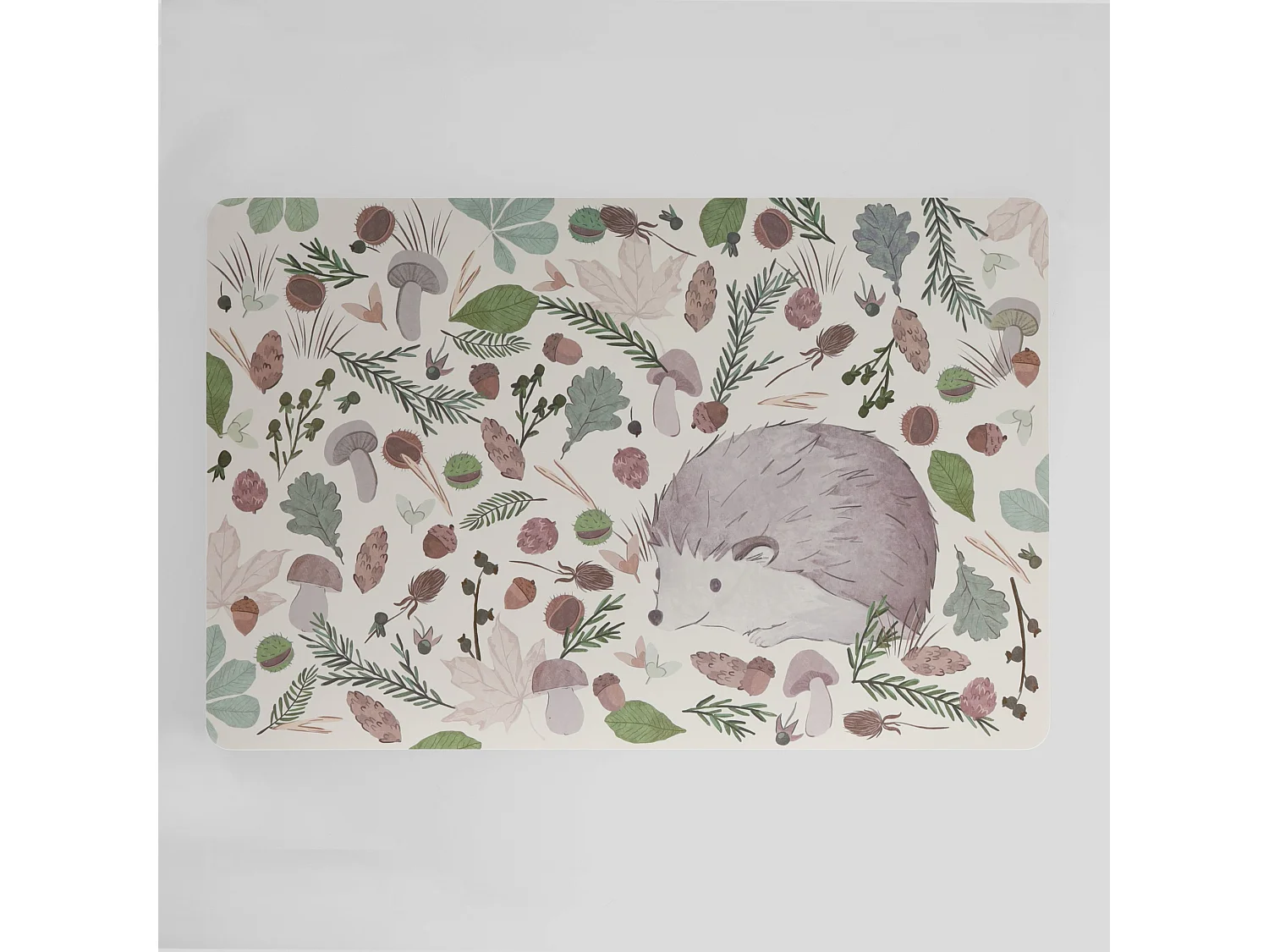 Doppelseitiges Tischset Hedgy mittel mehrfarbig 43.5 x 28.5