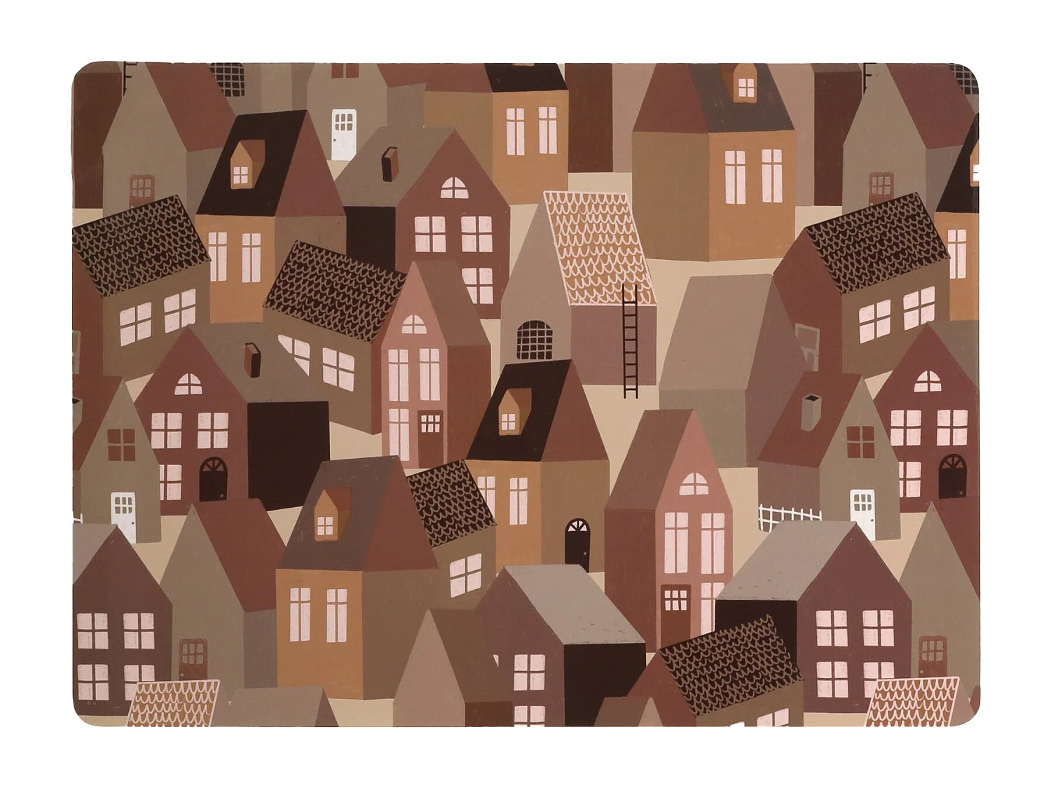 Dekoratives Tischset Hytter mittel mehrfarbig 40x29