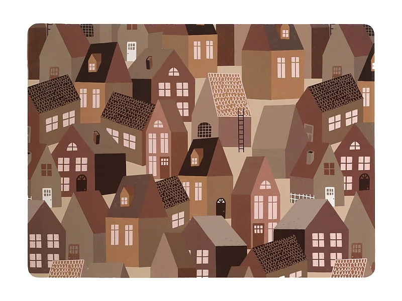 Dekoratives Tischset Hytter mittel mehrfarbig 40x29