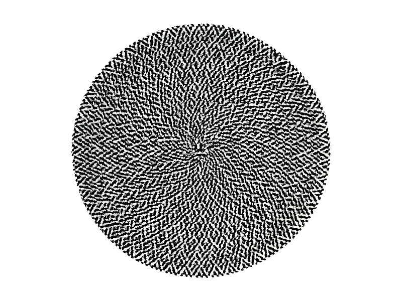 Dekoratives Tischset Tabita mittelschwarz 38 cm