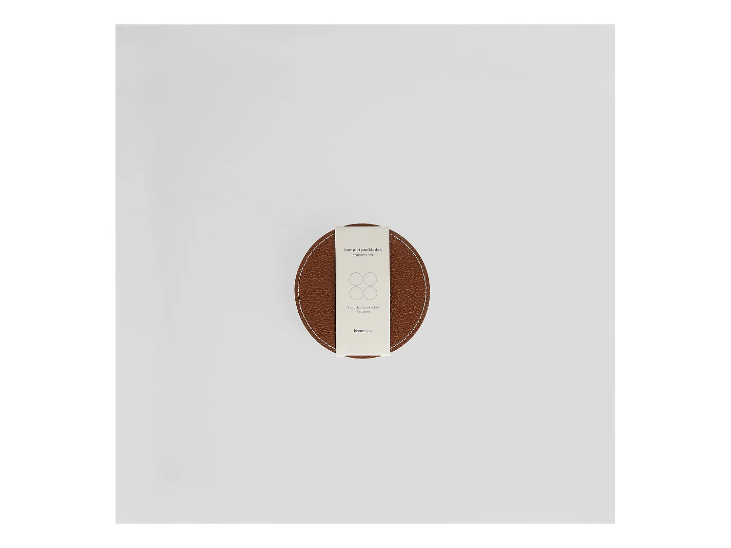 Untersetzer-Set Olevia Mittelbraun 10 cm