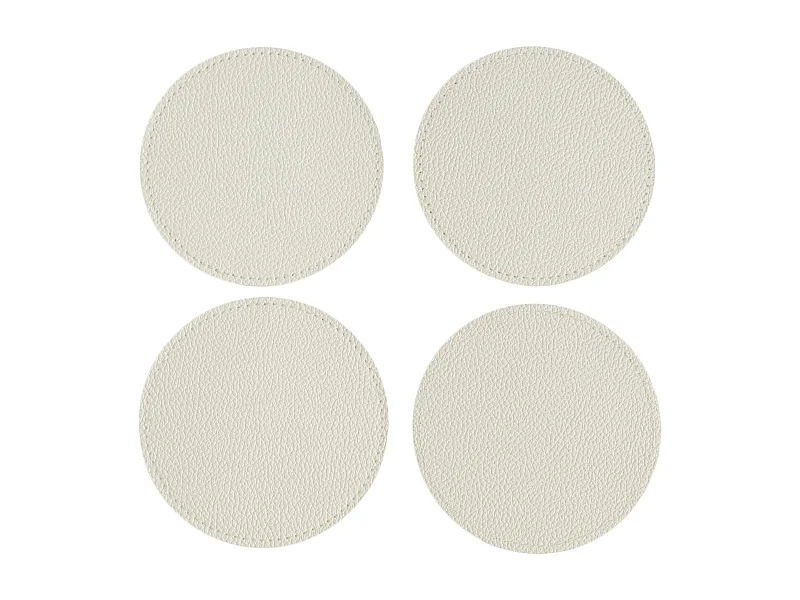 Untersetzer-Set Olevia mittel ecru Ø10 cm