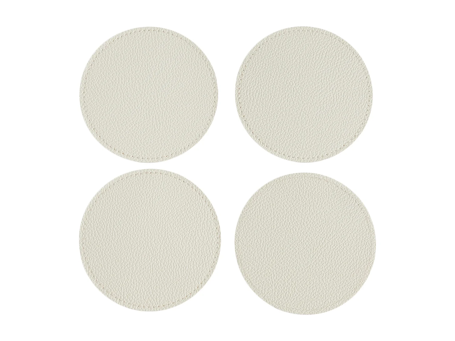 Untersetzer-Set Olevia mittel ecru Ø10 cm