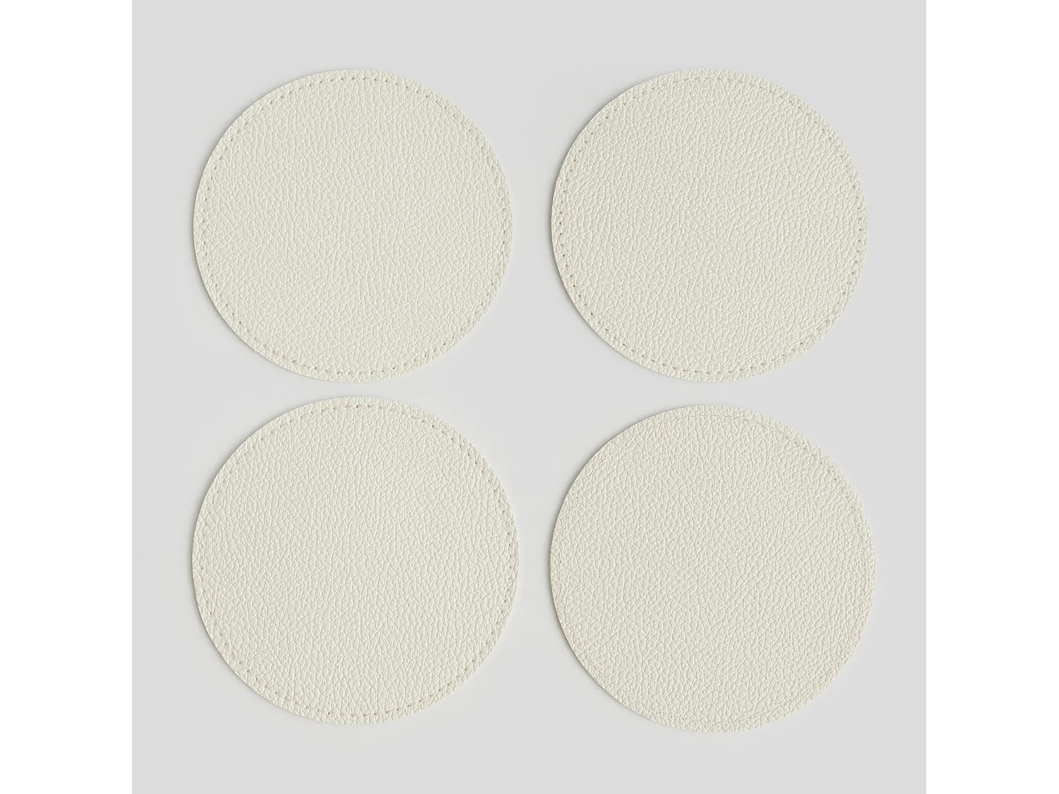 Untersetzer-Set Olevia mittel ecru Ø10 cm