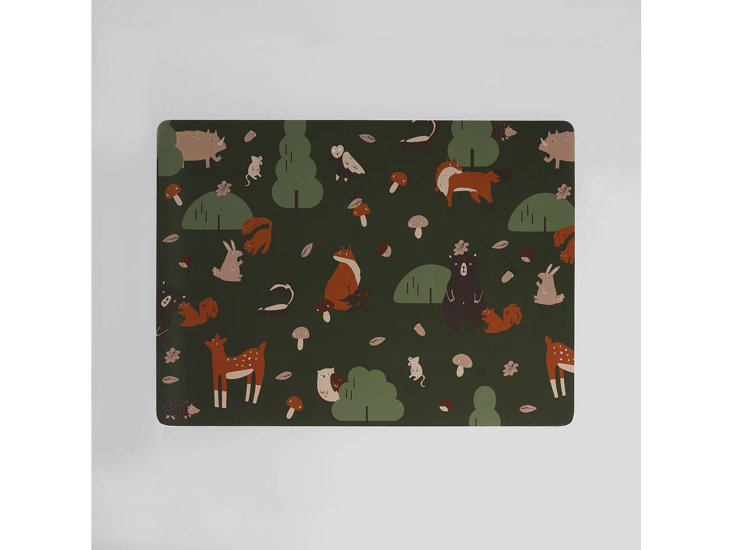 Dekoratives Tischset Nooks forest mittel mehrfarbig 40x29