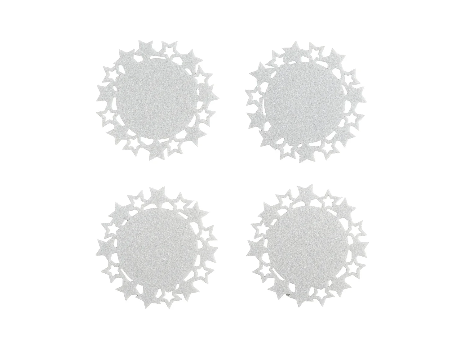 Ensemble De Sous-Verres Pour Tasse Stille Blanc Moyen 12.3