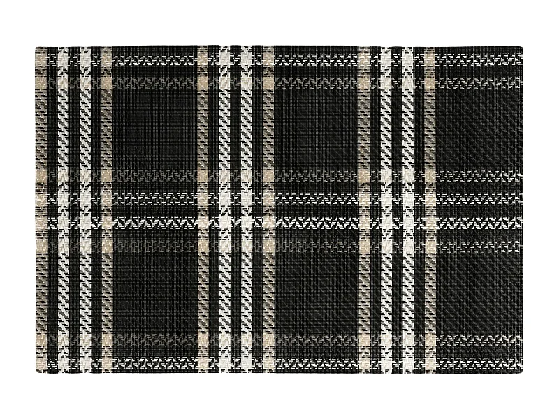 Dekoratives Tischset Parmila Mittelschwarz 45x30