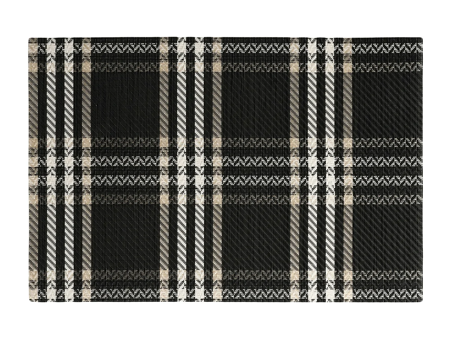 Dekoratives Tischset Parmila Mittelschwarz 45x30