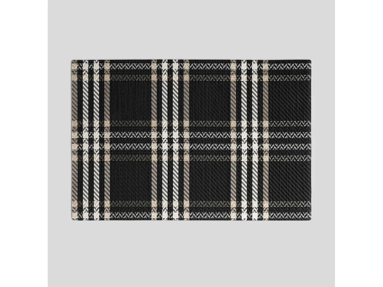 Dekoratives Tischset Parmila Mittelschwarz 45x30