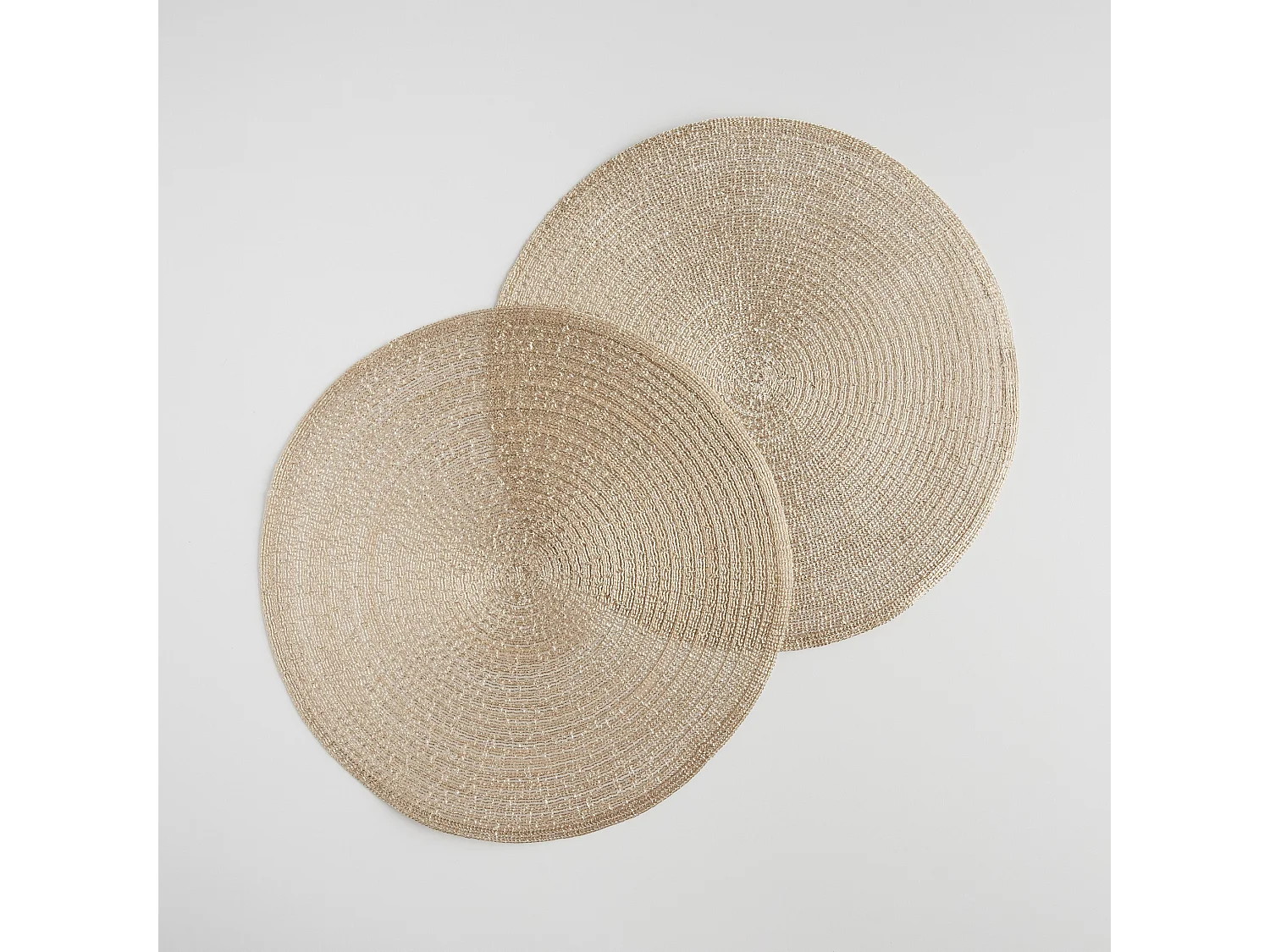 Dekoratives Tischset Glitter mittleres Gold Ø38 cm