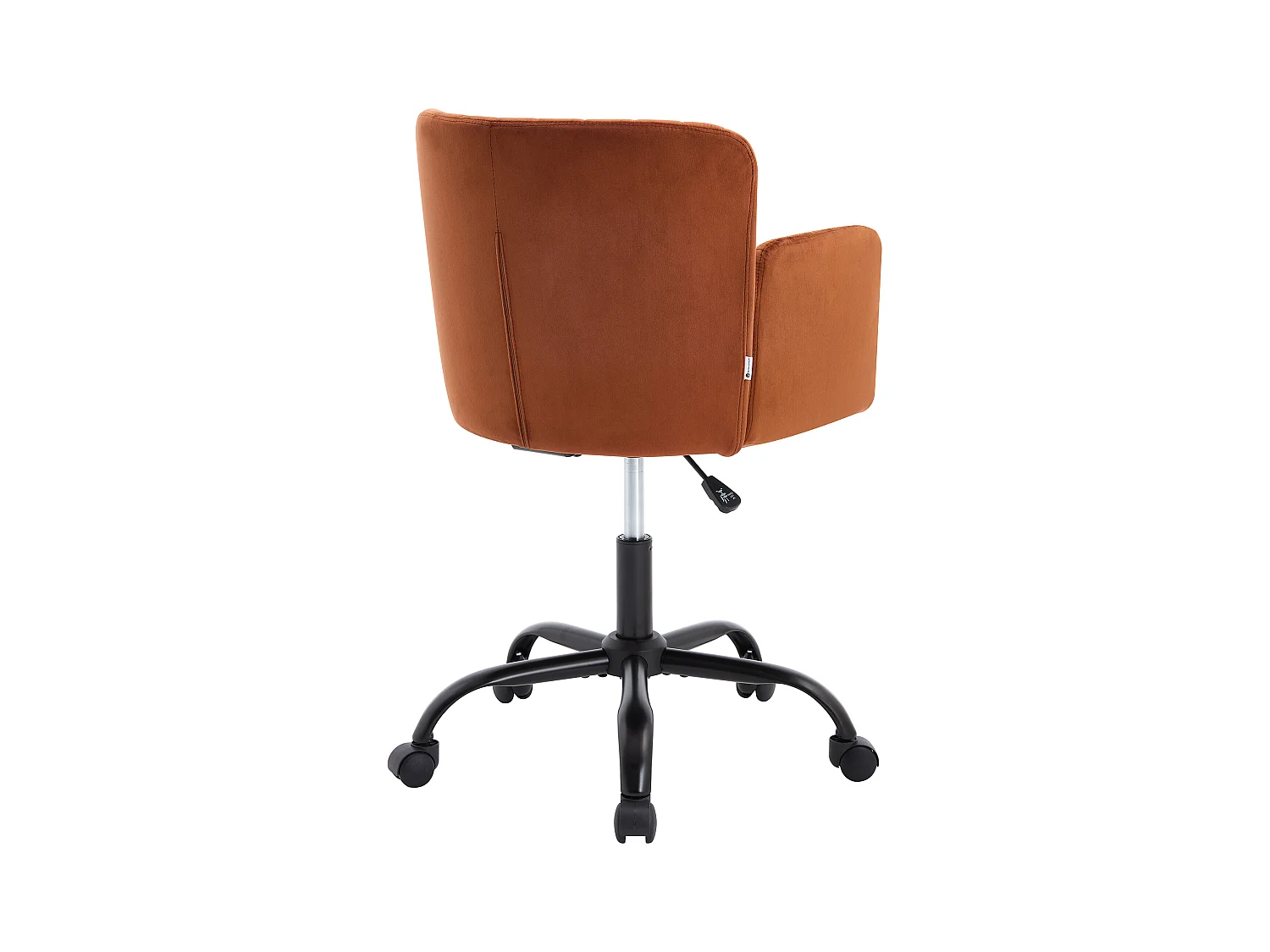 Bureaustoel - Fluweel - Terracotta - Verstelbare hoogte - TOARA