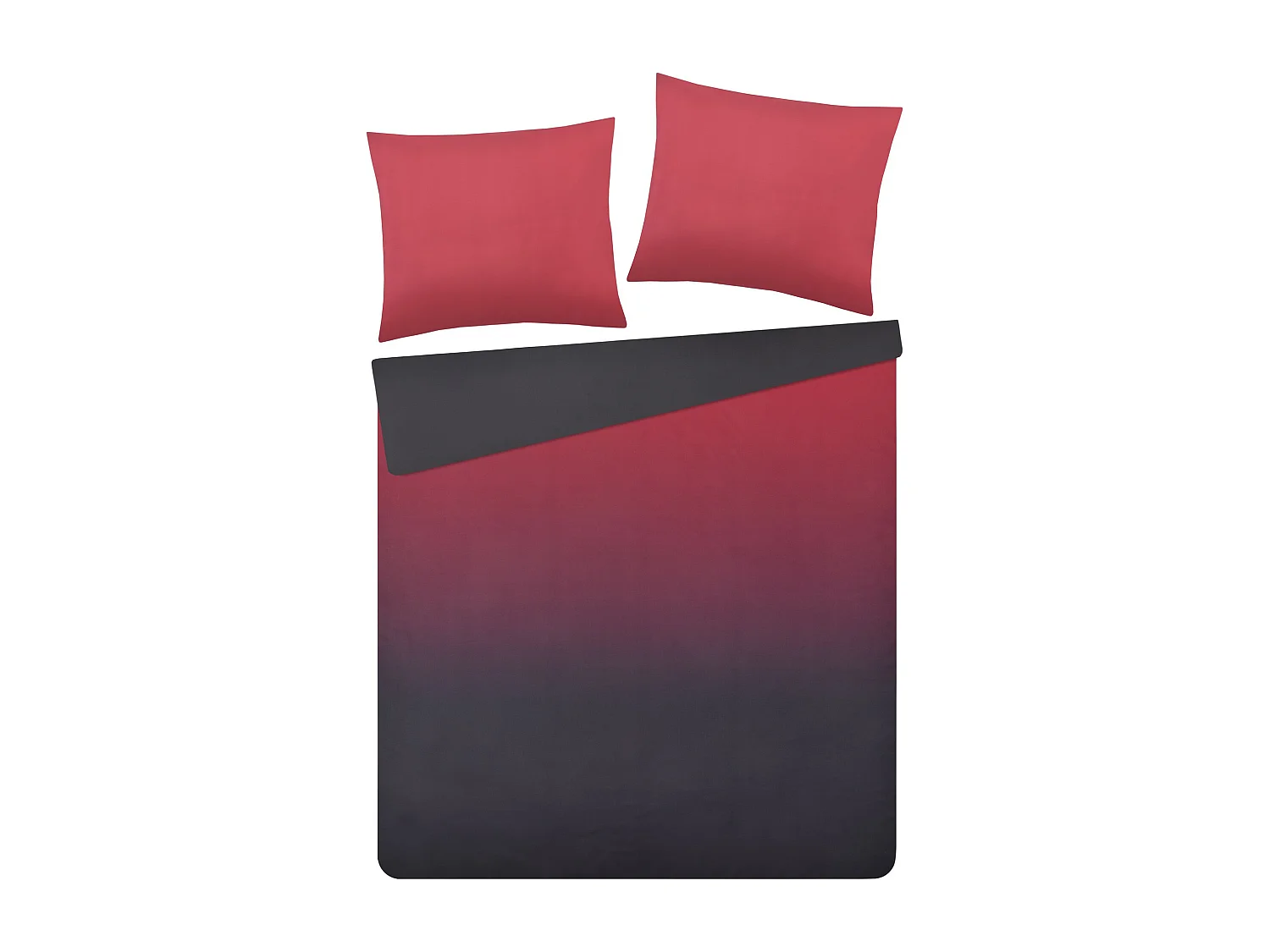 Mikrofaser-Bettwäsche Papavero mittelrot 160x200