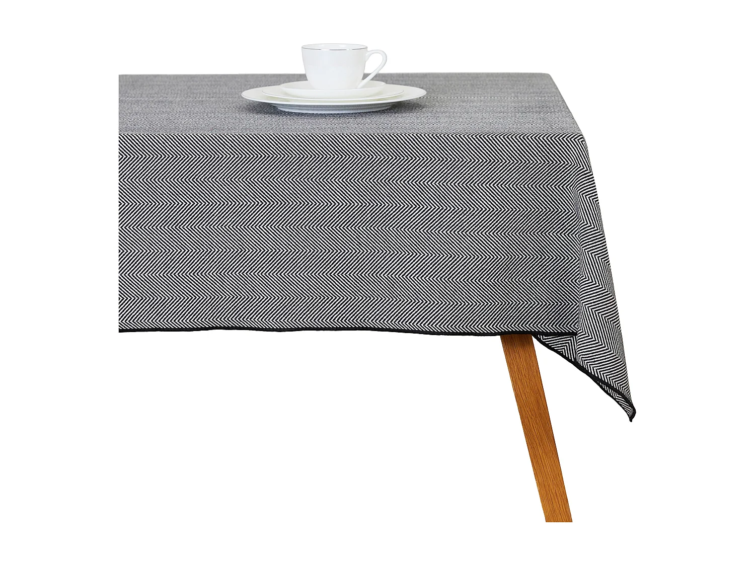 Tischtuch Catron Dunkelgrau 150 x 220