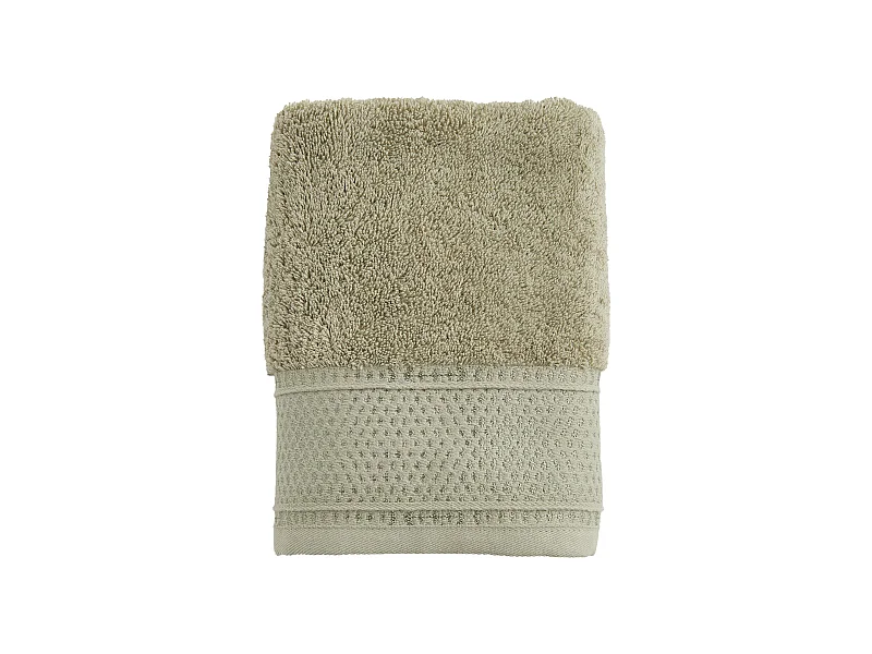 Handtuch aus ägyptischer Baumwolle Destello mittelgrün 50x90