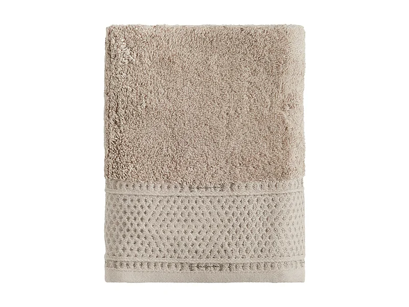 Handtuch aus ägyptischer Baumwolle Destello hellbraun 50 x 90