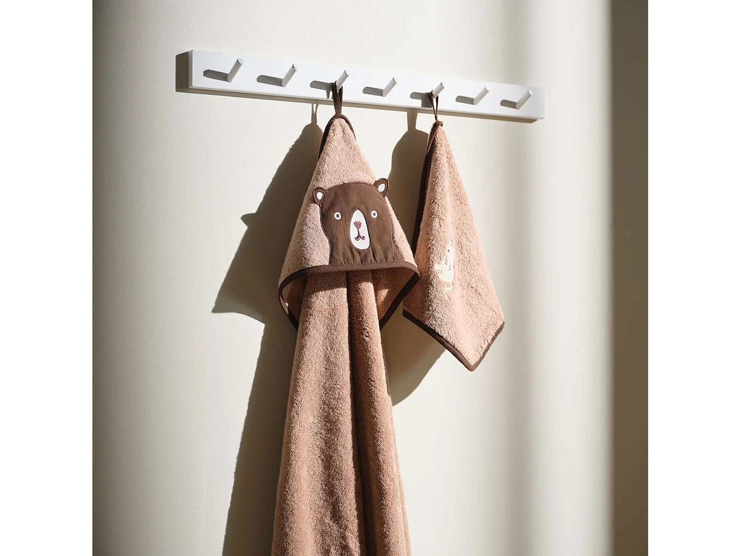 Badetuch Nooks mittelbraun 30x30