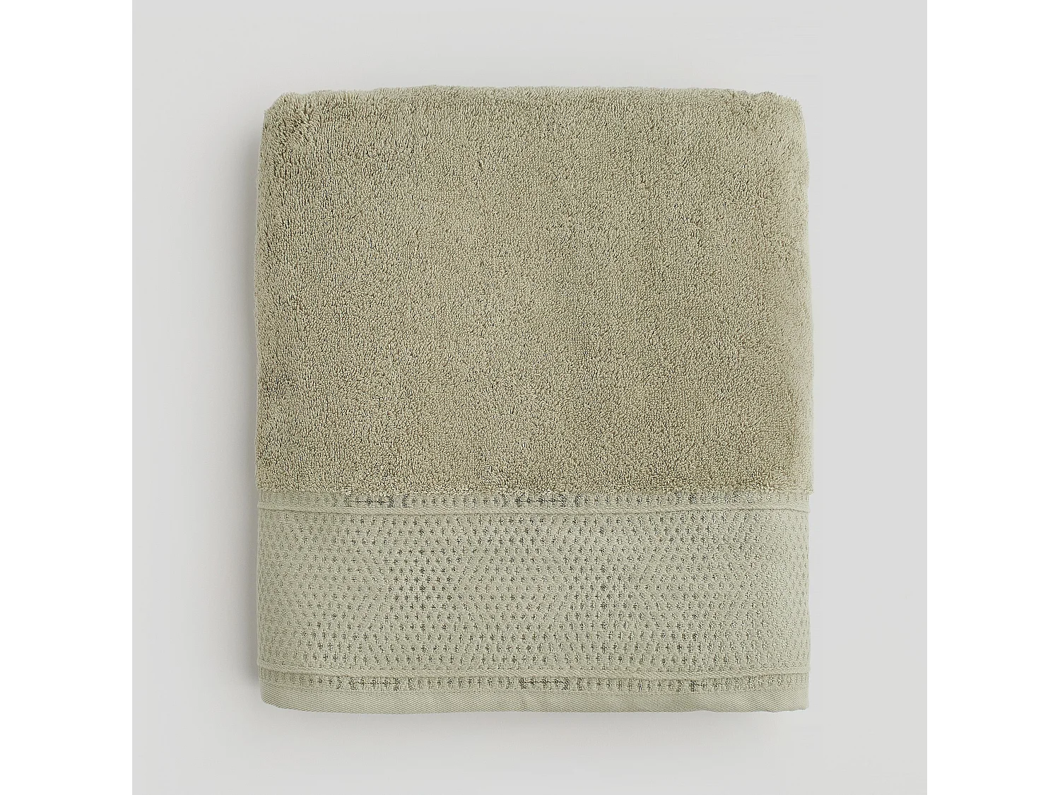 Handtuch aus ägyptischer Baumwolle Destello mittelgrün 100 x 140