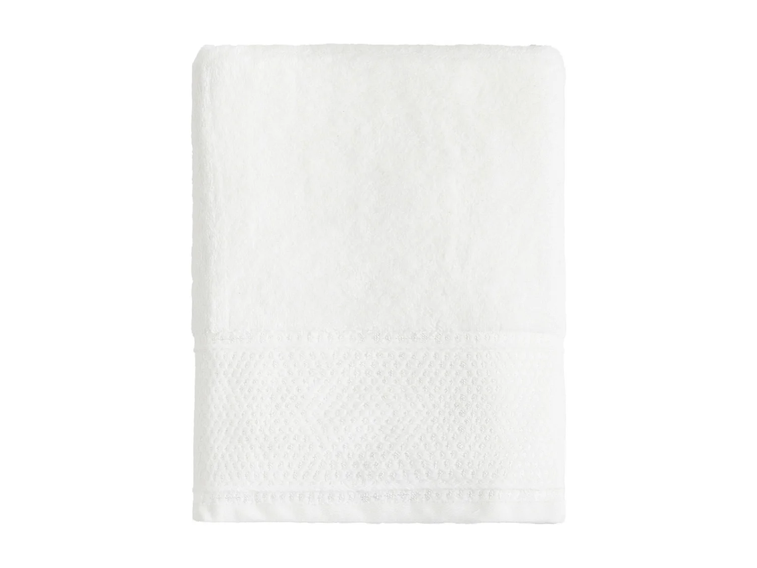 Handtuch aus ägyptischer Baumwolle Destello mittelweiß 70x130