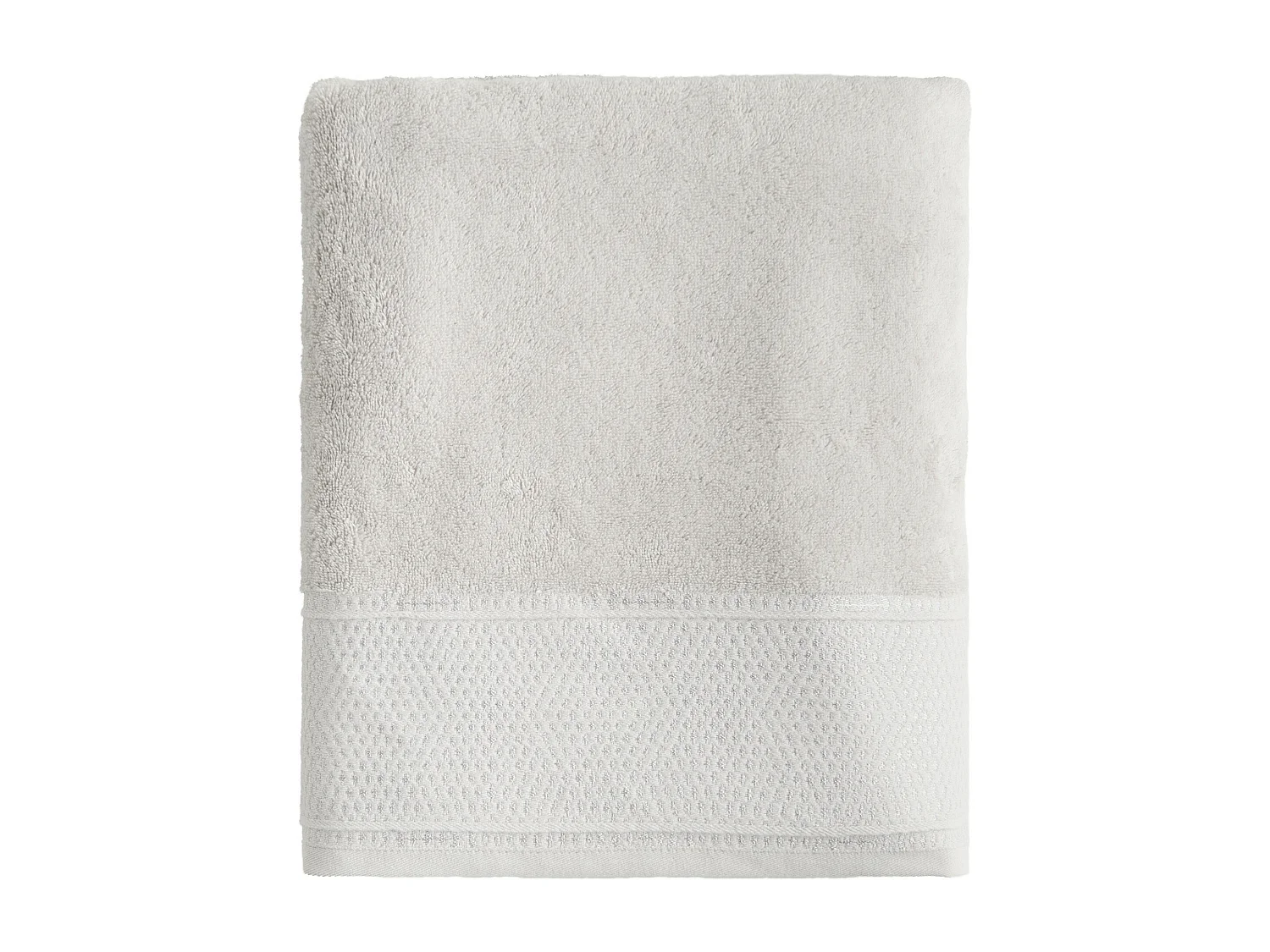 Handtuch aus ägyptischer Baumwolle Destello mittelgrau 100 x 140 cm