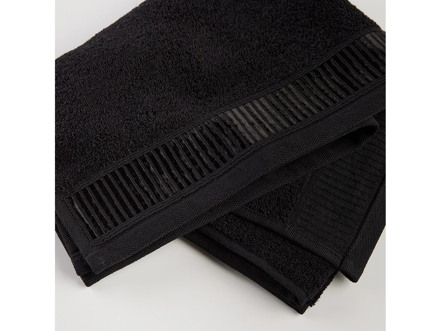 Badetuch Alicanty mittelschwarz 50x90