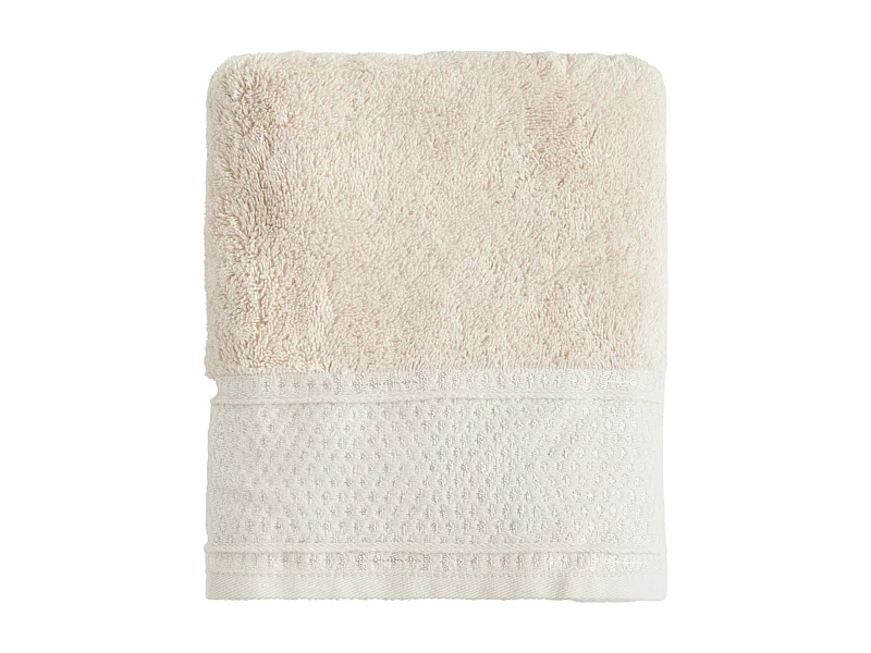Handtuch aus ägyptischer Baumwolle Destello hellbeige 50x90