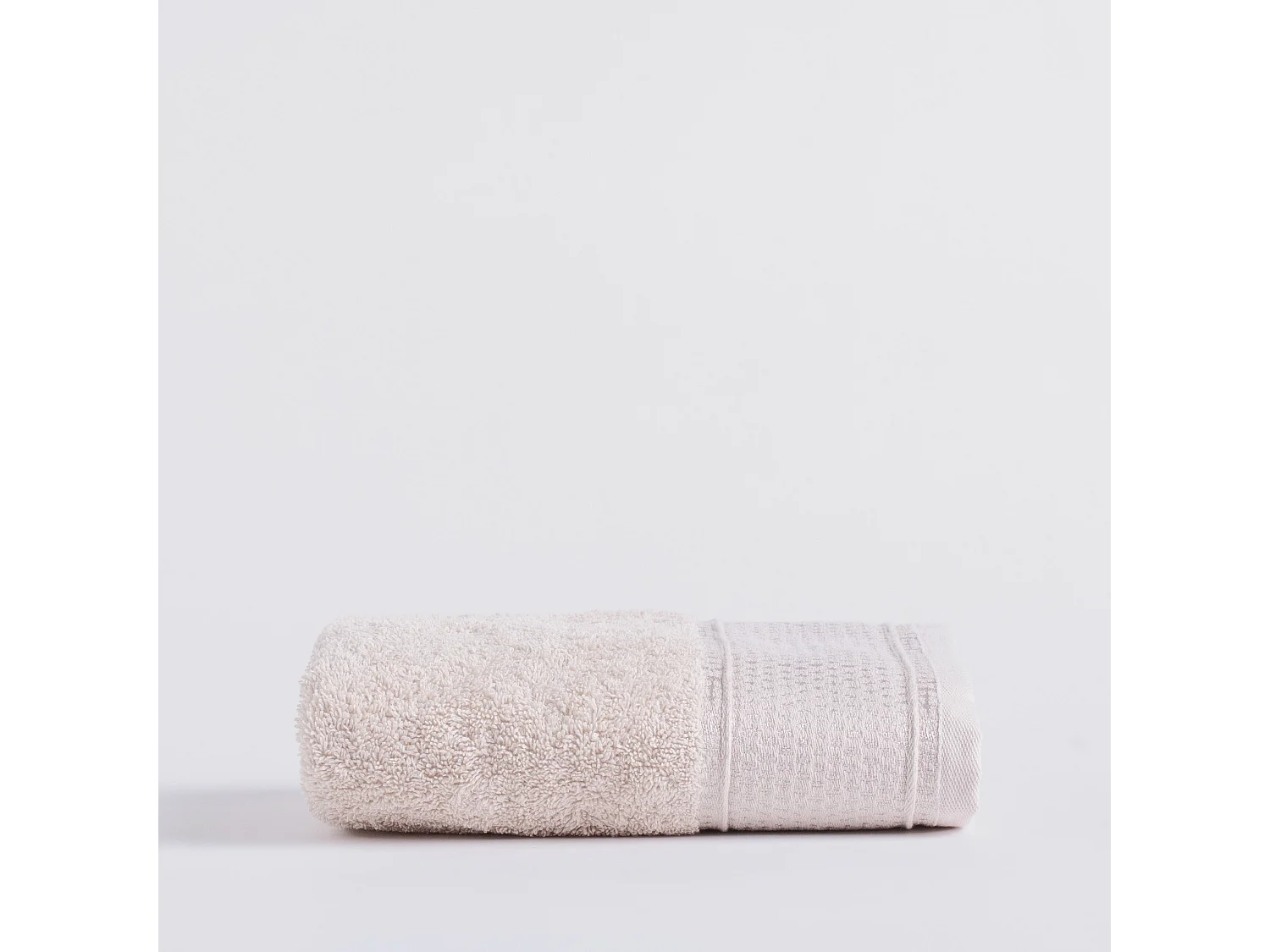 Handtuch aus ägyptischer Baumwolle Destello hellbeige 50x90