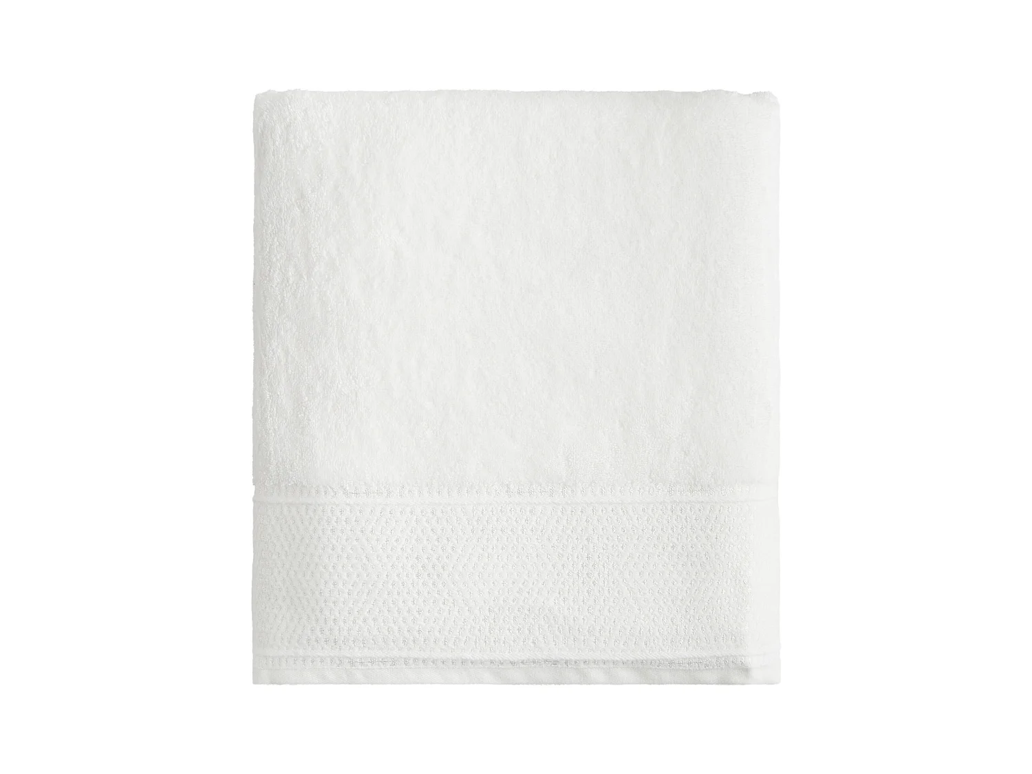 Handtuch aus ägyptischer Baumwolle Destello mittelweiß 100 x 140