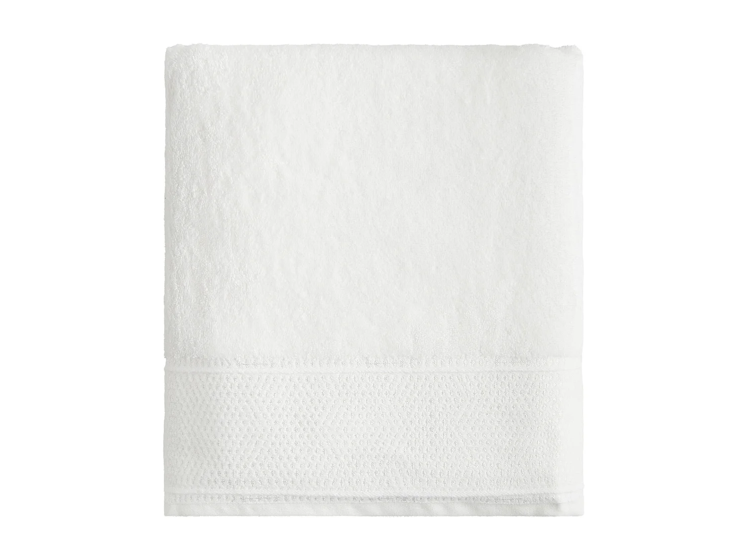 Handtuch aus ägyptischer Baumwolle Destello mittelweiß 100 x 140