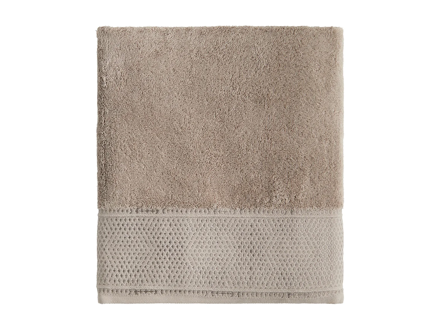 Handtuch aus ägyptischer Baumwolle Destello hellbraun 100 x 140 cm