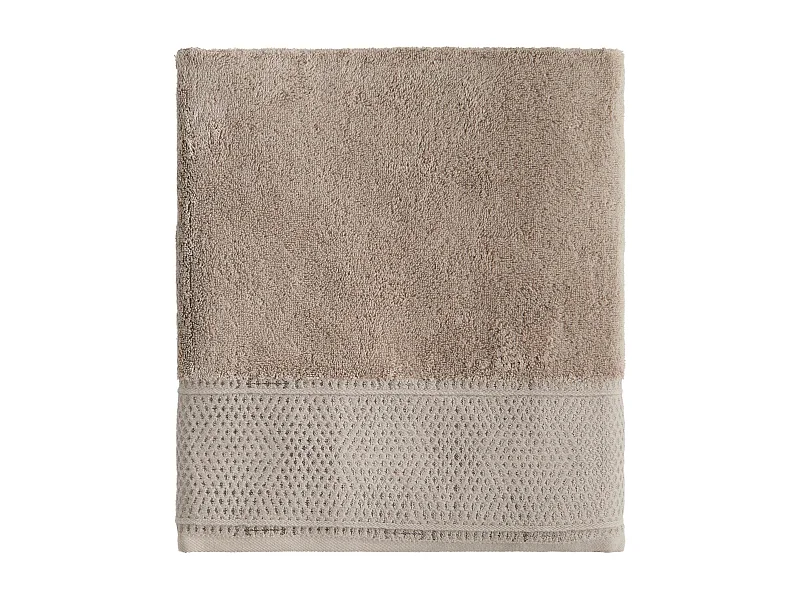 Handtuch aus ägyptischer Baumwolle Destello hellbraun 100 x 140 cm