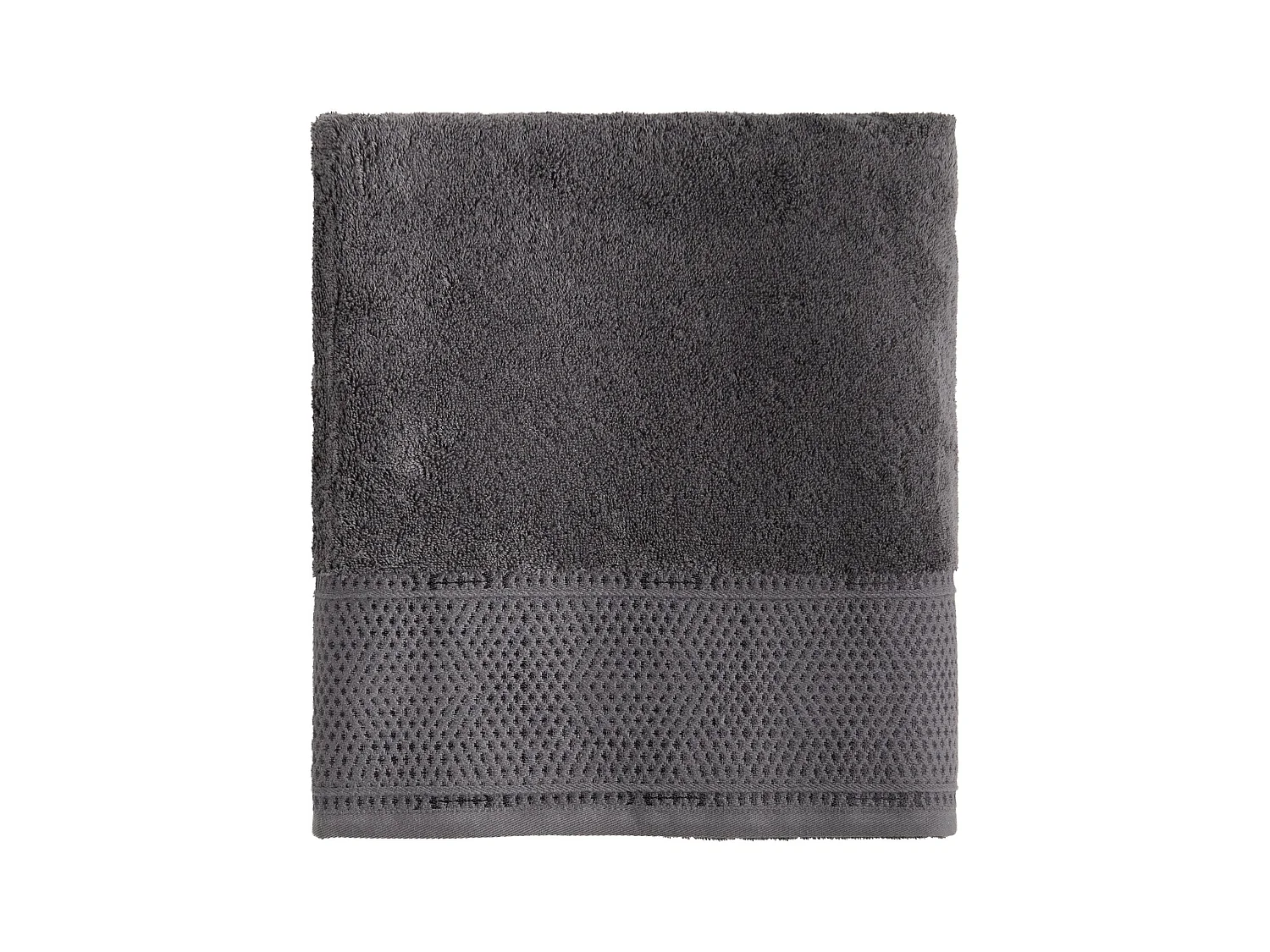 Handtuch aus ägyptischer Baumwolle Destello Dunkelgrau 100x140