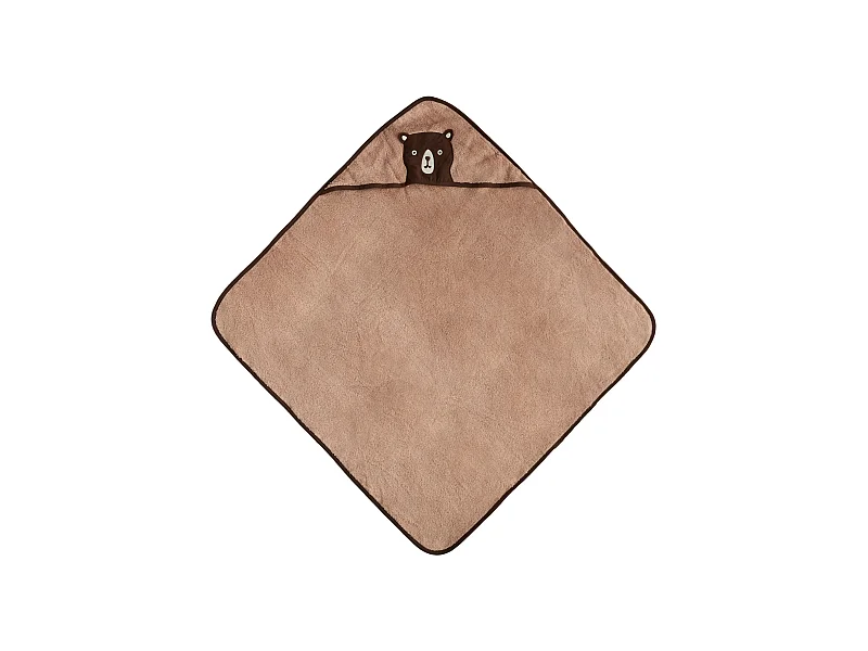 Kinderhandtuch Nooks mittelbraun 80 x 80