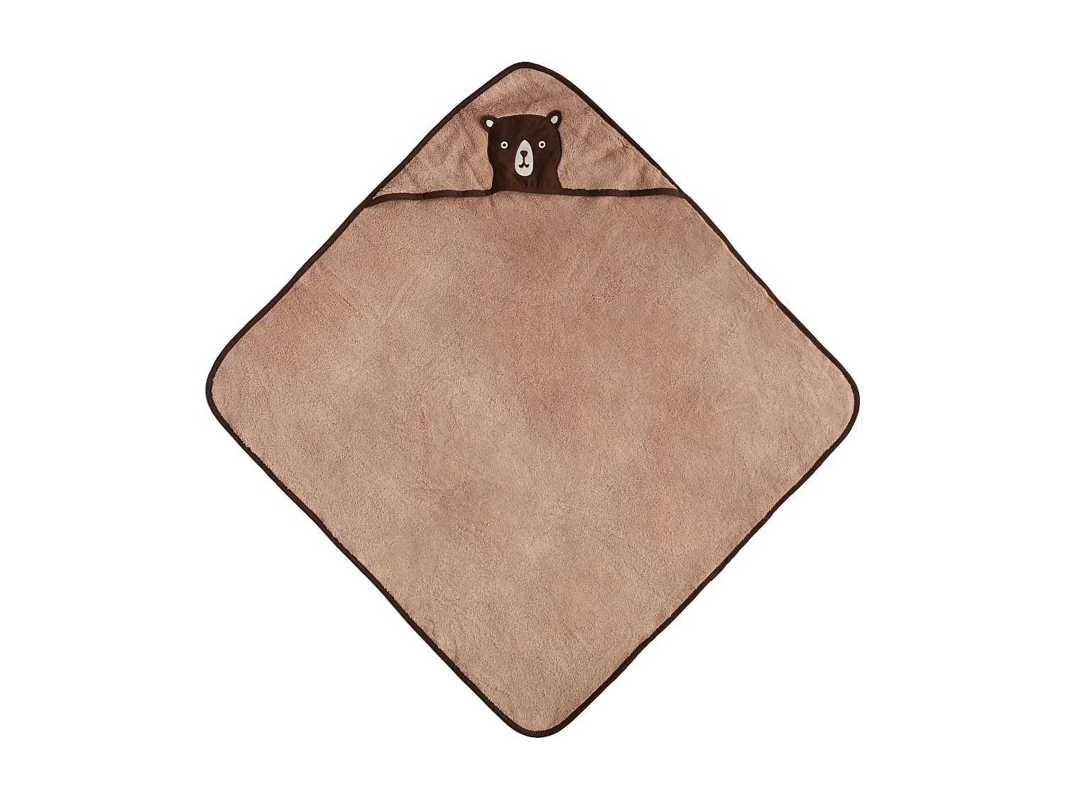 Kinderhandtuch Nooks mittelbraun 80 x 80