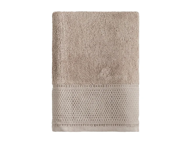 Handtuch aus ägyptischer Baumwolle Destello hellbraun 70x130