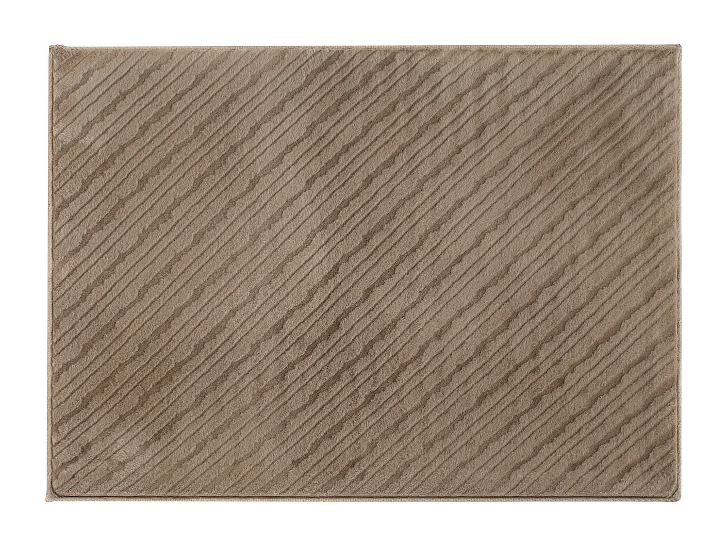 Badteppich Pufos Hellbraun 60x80