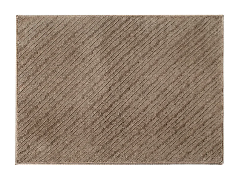 Badteppich Pufos Hellbraun 60x80