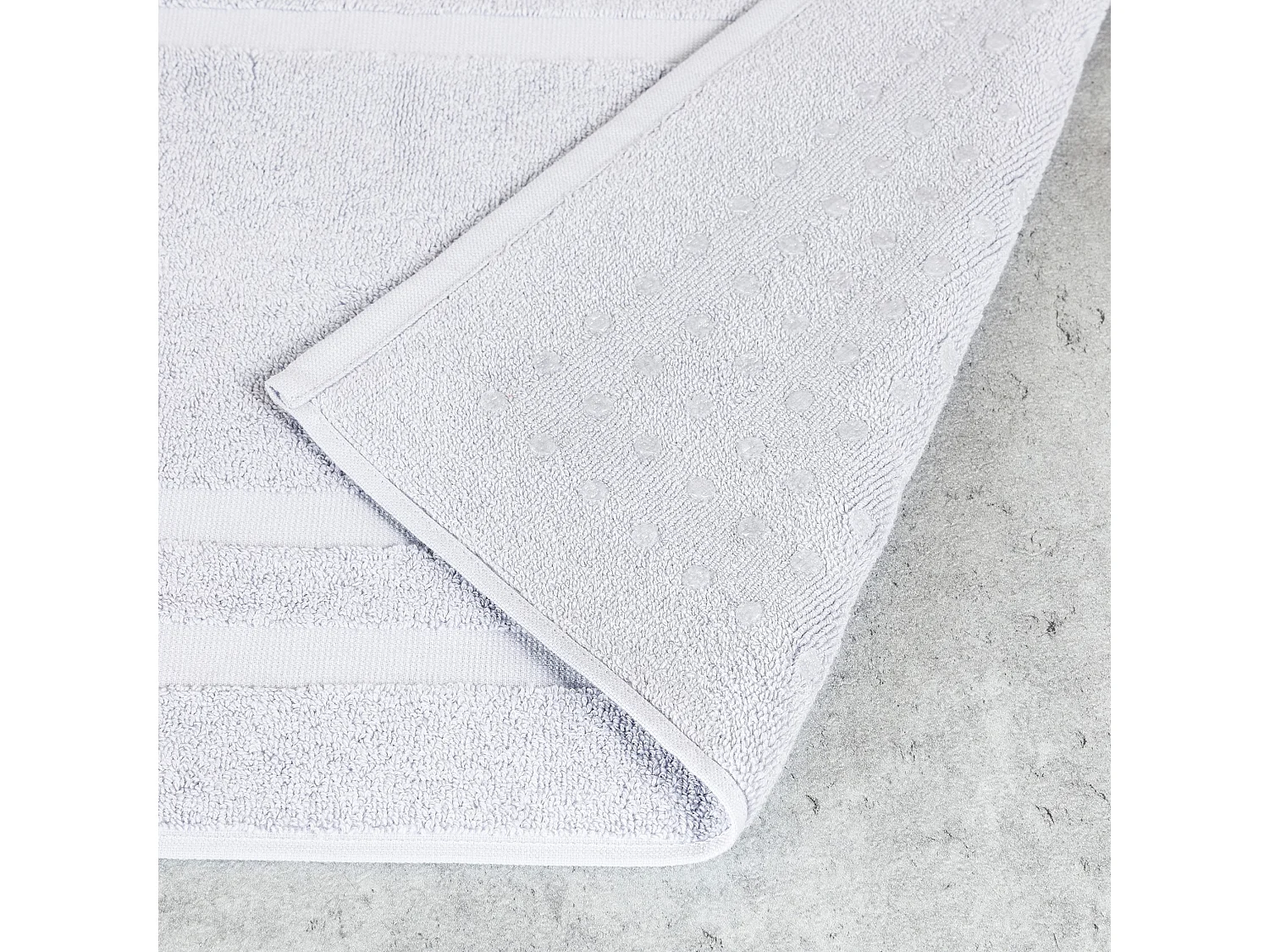 Badteppich Fines hellgrau 70x120