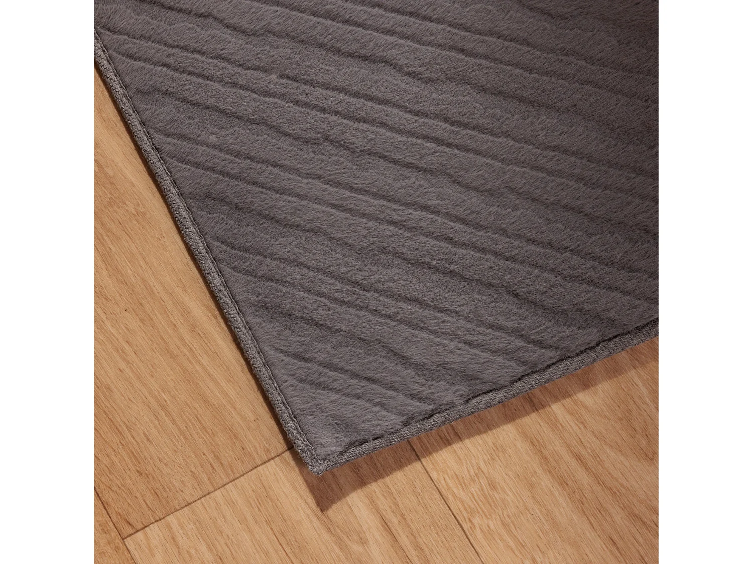 Badteppich Pufos Mittelgrau 60x80