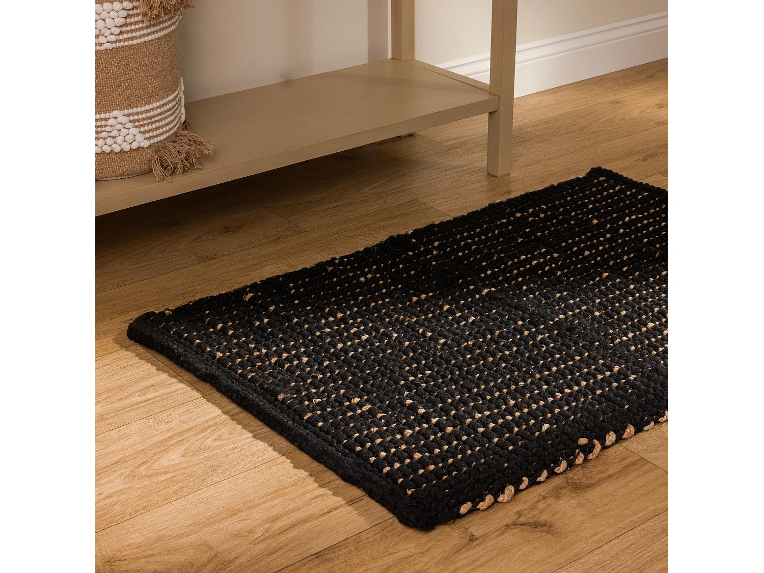 Badteppich Silva Mittelschwarz 60 x 90