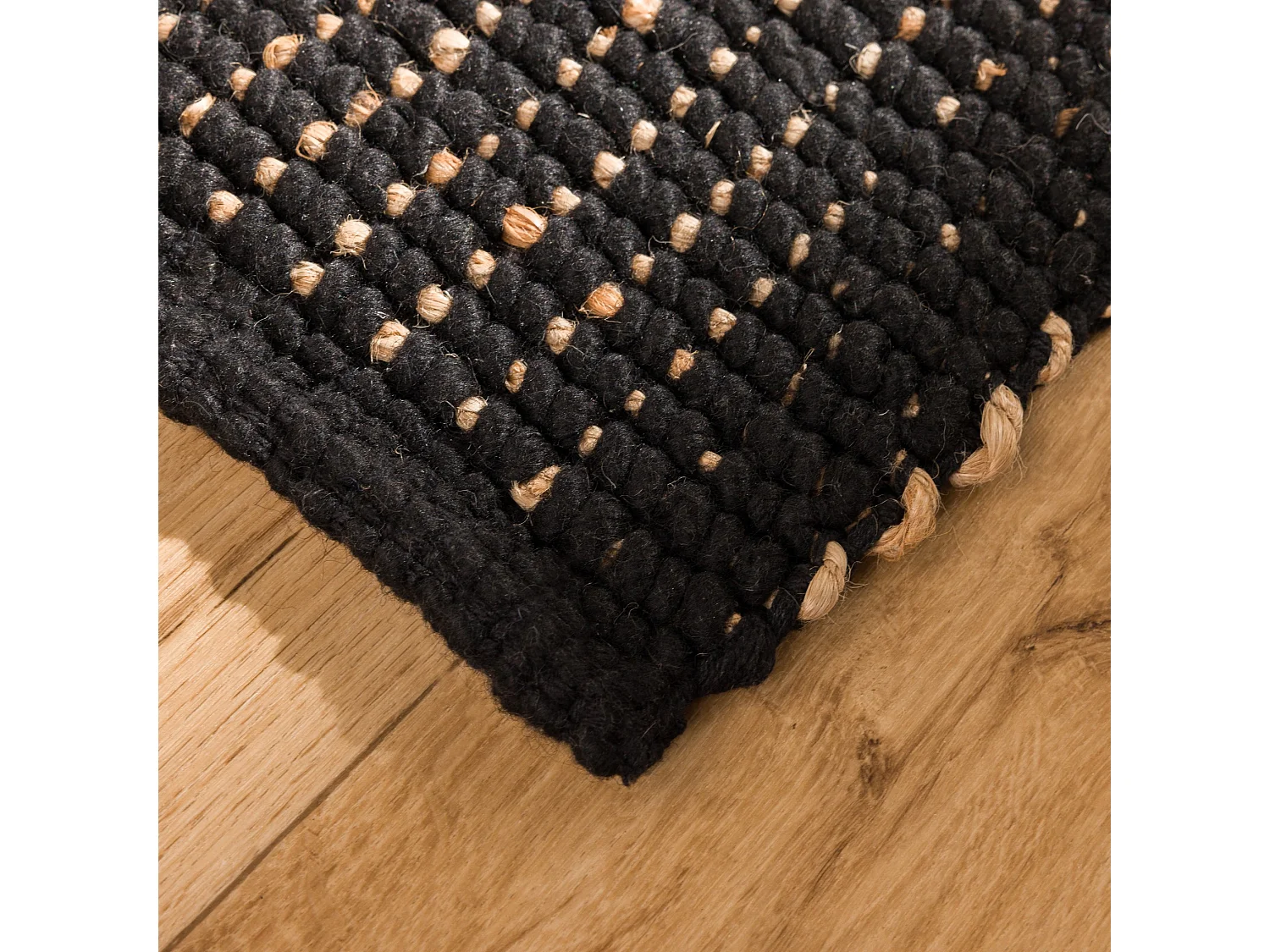 Badteppich Silva Mittelschwarz 60 x 90