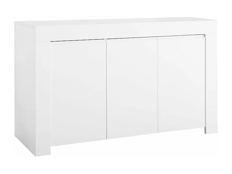 FIRMIN - Buffet 3 Portes Blanc Finition Mat